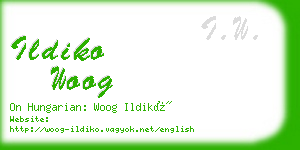 ildiko woog business card